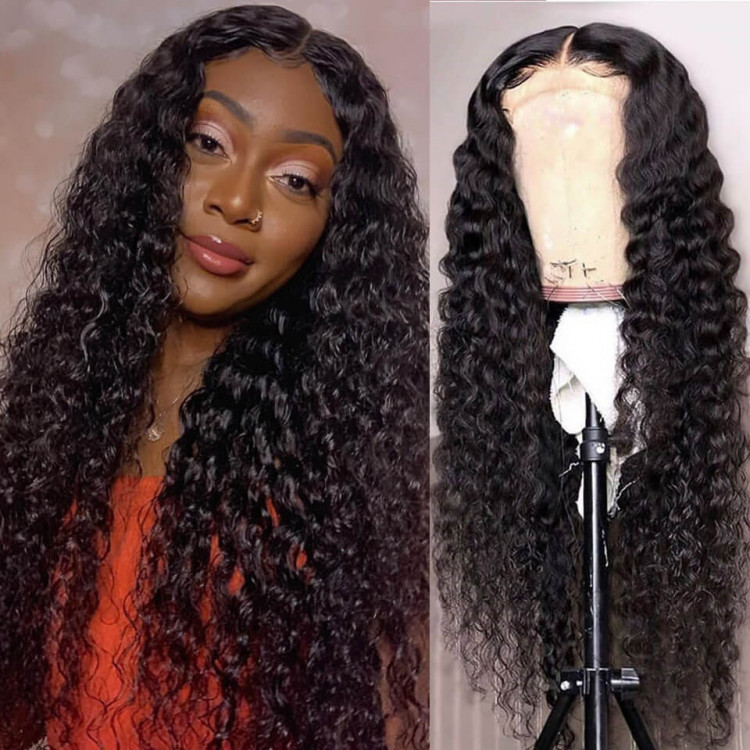 Stema 13X4 Lace Front Water Wave Wig 180% Density